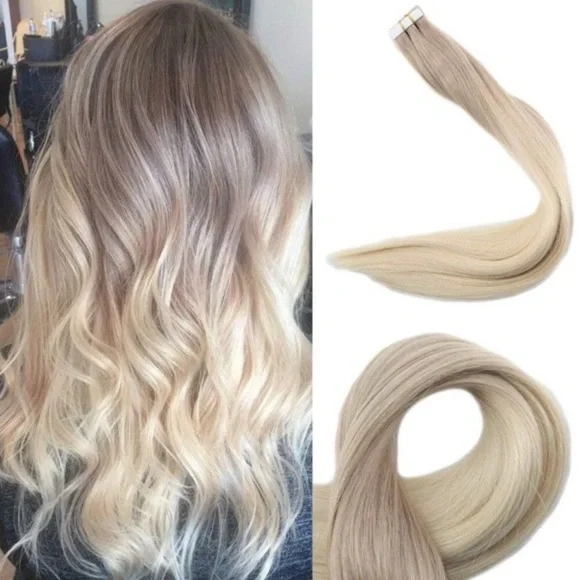 Accessories | 18 4 Pack 186 Blonde Human Hair Tape Ins Nwt  display picture 3
